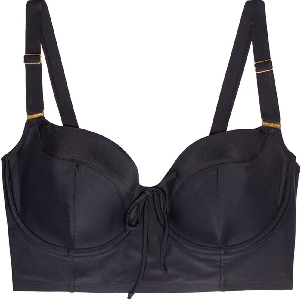 Smart & Sexy Women's Plus-Size Long Lined Underwire Bikini Top